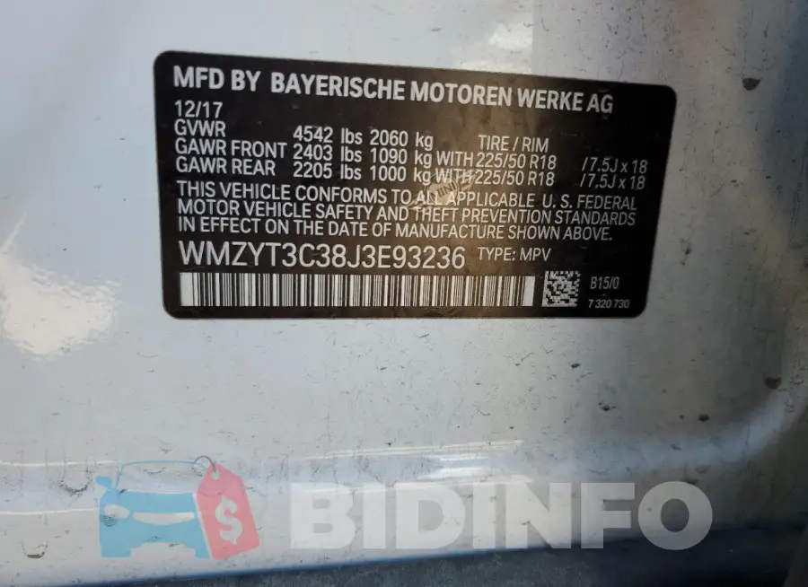 WMZYT3C38J3E93236 Photo# 13