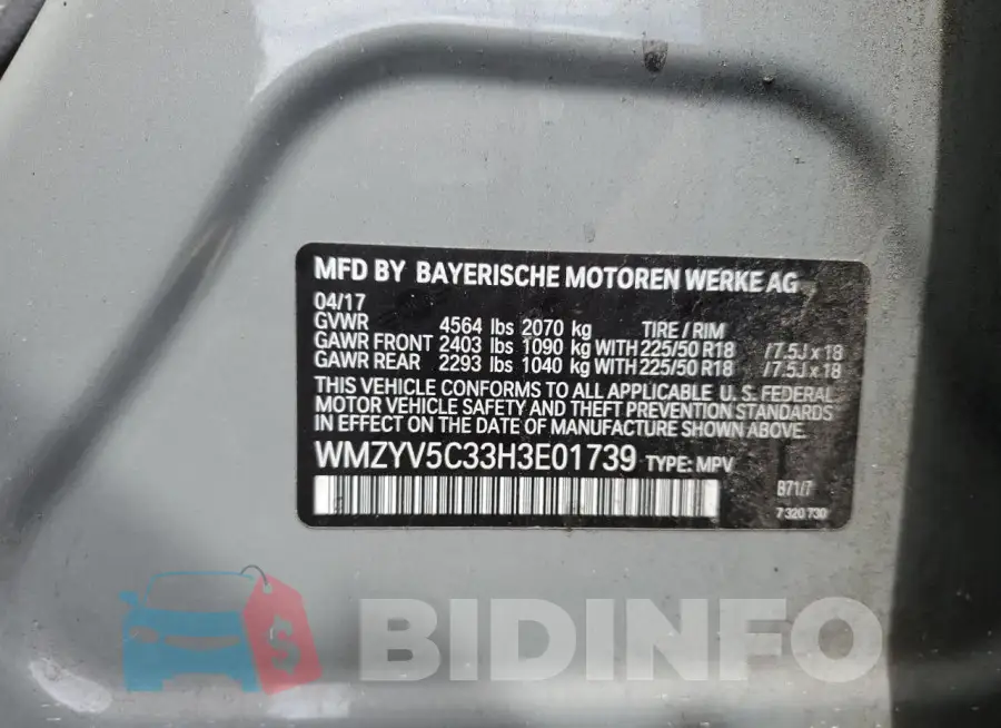 WMZYV5C33H3E01739 Photo# 12