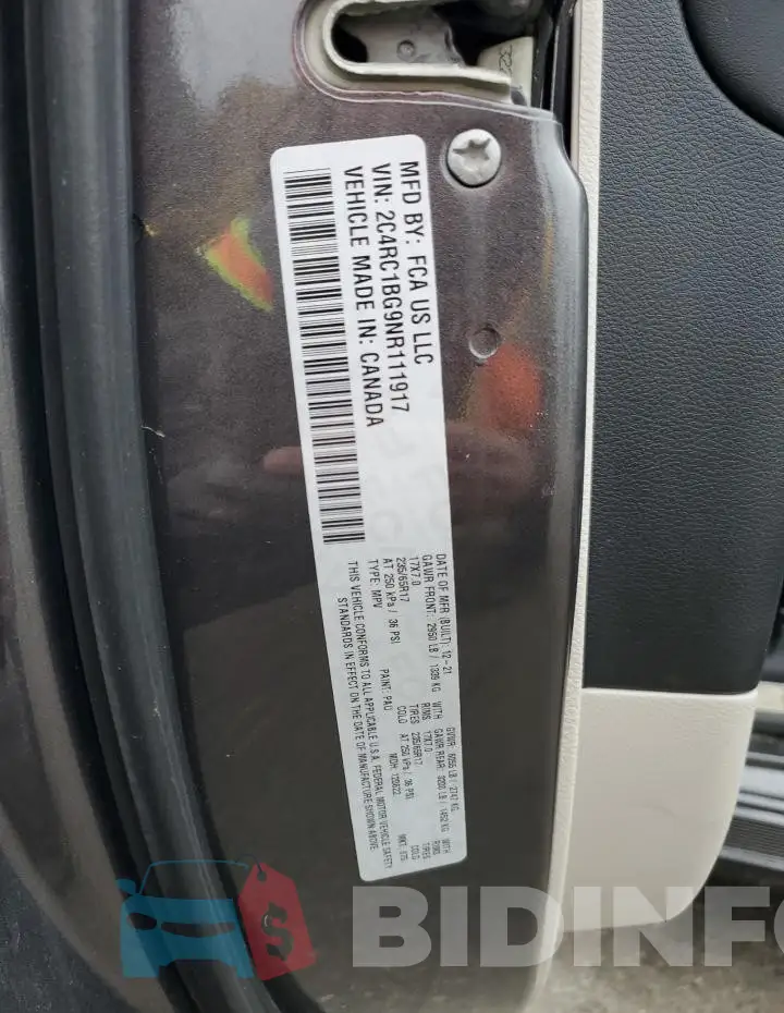 2C4RC1BG9NR111917 Photo# 14