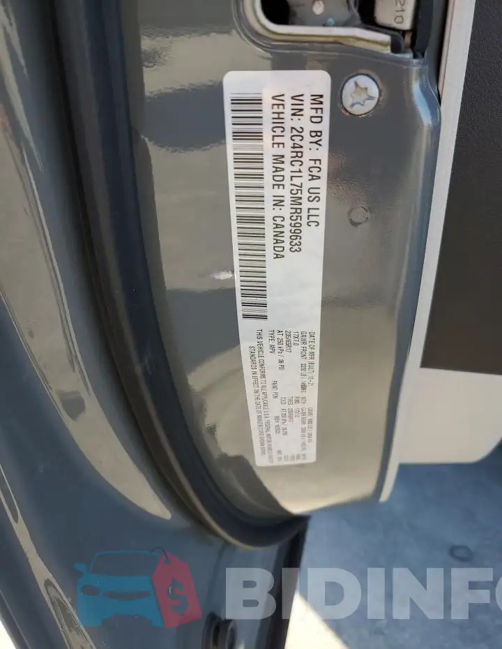 2C4RC1L75MR599633 Photo# 13