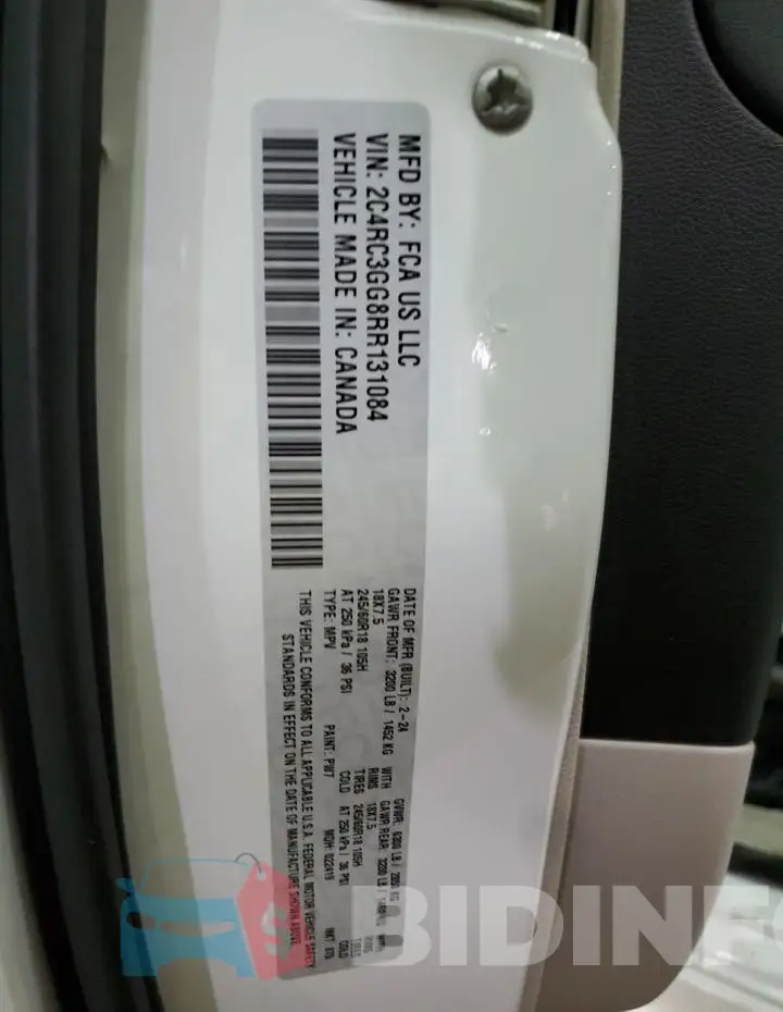 2C4RC3GG8RR131084 Photo# 13