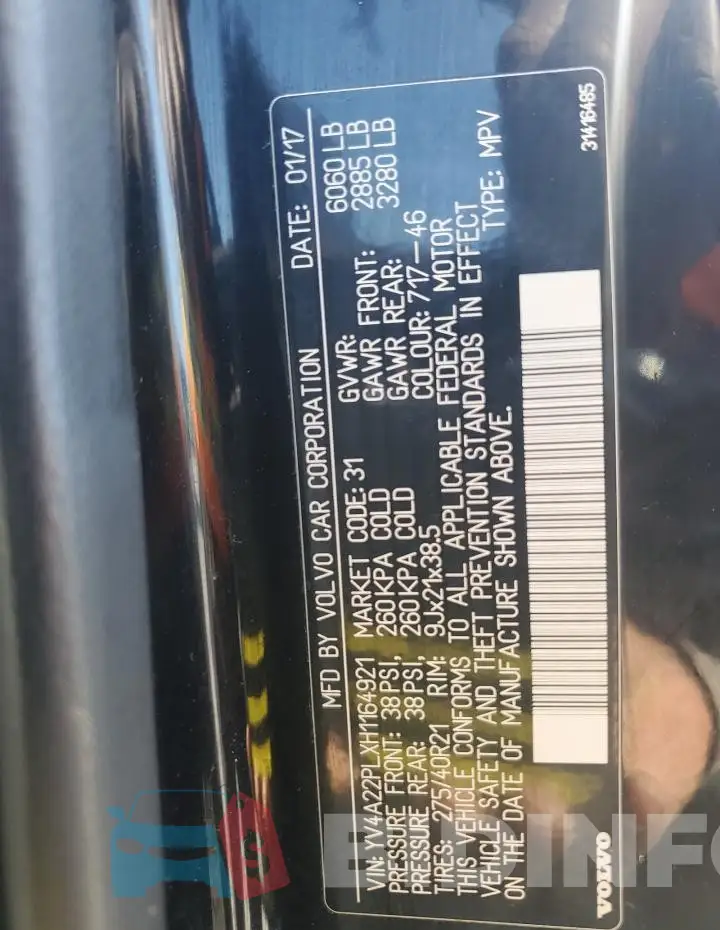 YV4A22PLXH1164921 Photo# 13