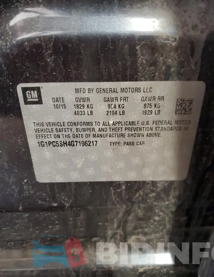 1G1PC5SH4G7196217 Photo# 12