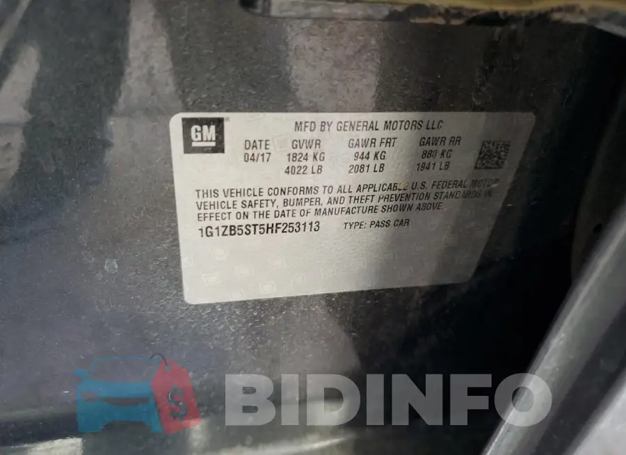 1G1ZB5ST5HF253113 Photo# 12