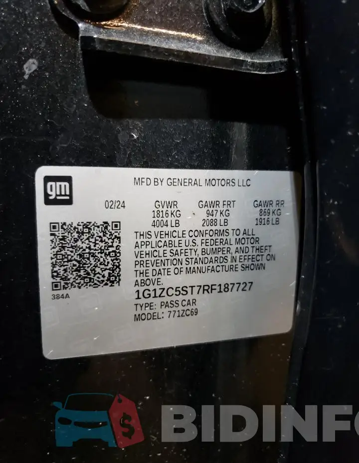 1G1ZC5ST7RF187727 Photo# 13