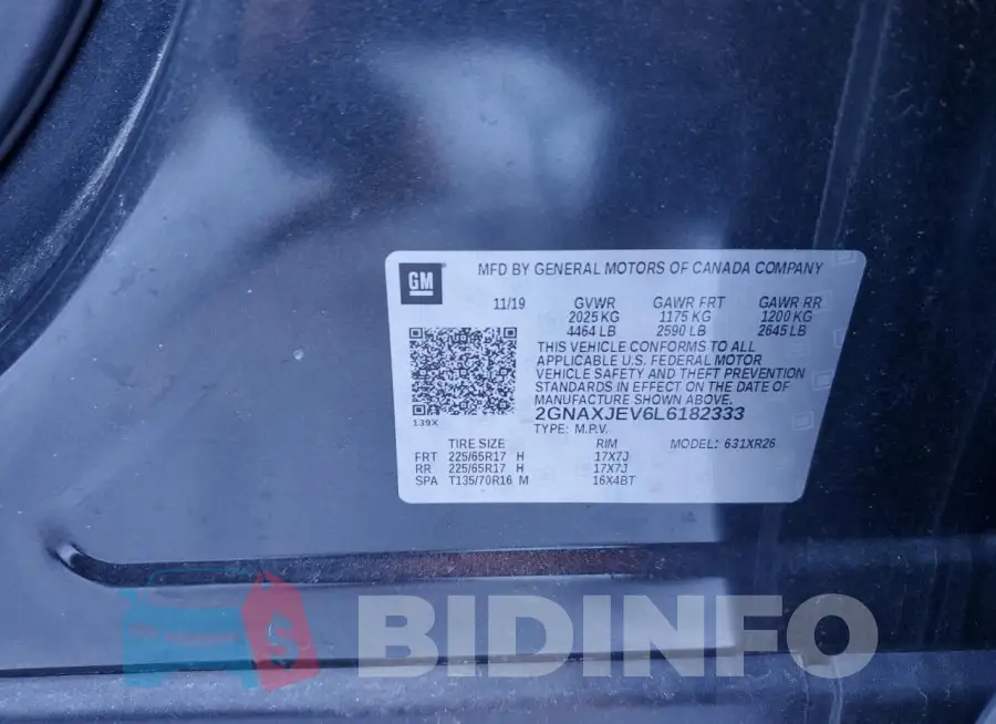 2GNAXJEV6L6182333 Photo# 13