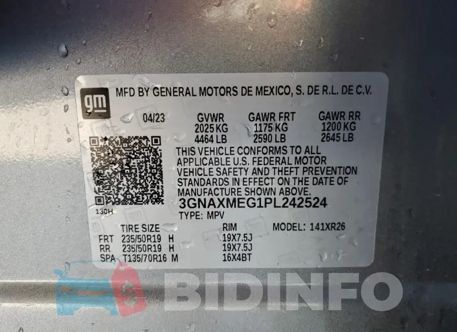 3GNAXMEG1PL242524 Photo# 14