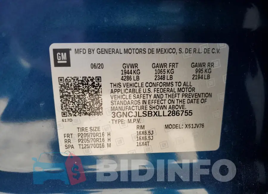 3GNCJLSBXLL286755 Photo# 13