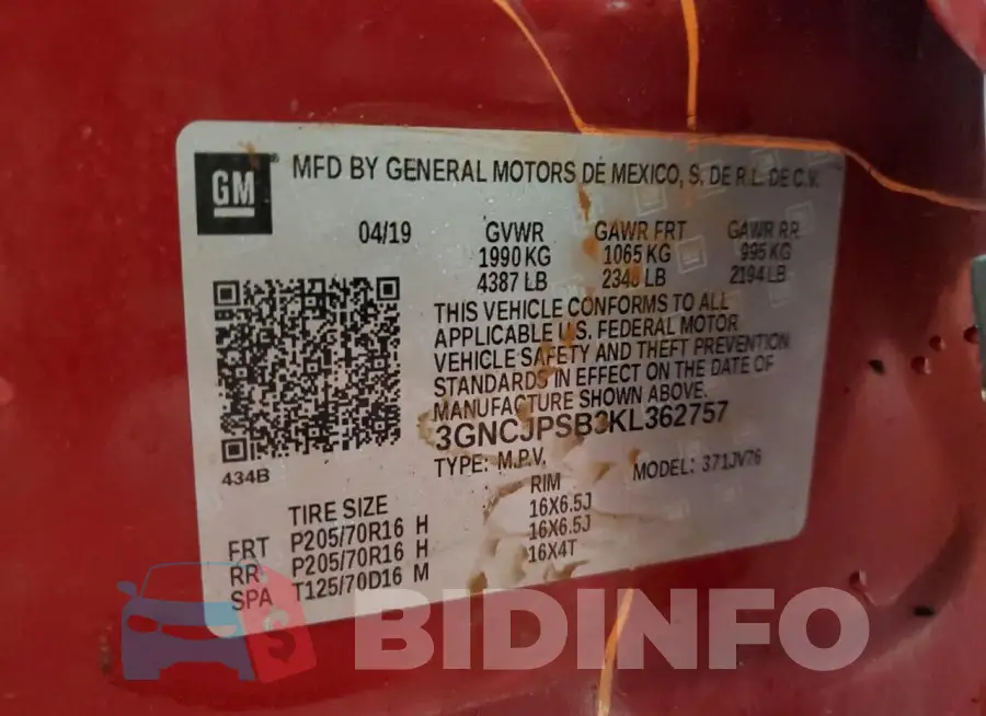 3GNCJPSB3KL362757 Photo# 14