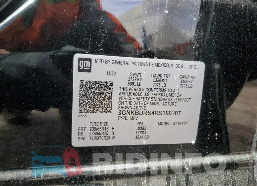 3GNKBDRS4RS180207 Photo# 14