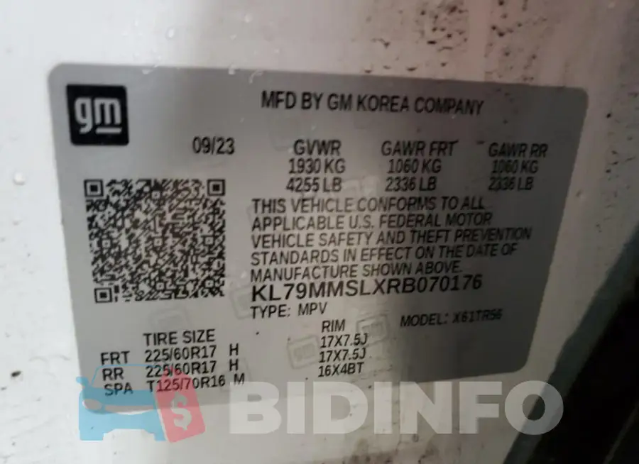 KL79MMSLXRB070176 Photo# 13