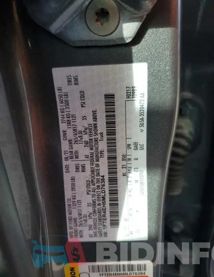 1FTER4EH6MLD76384 Photo# 13