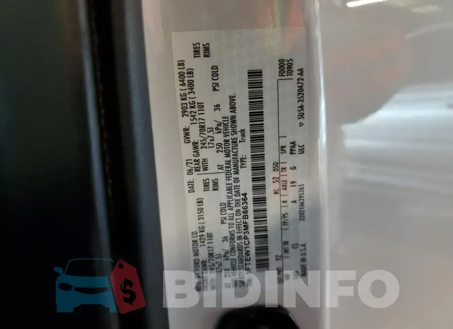 1FTEW1CP3MFB86364 Photo# 12