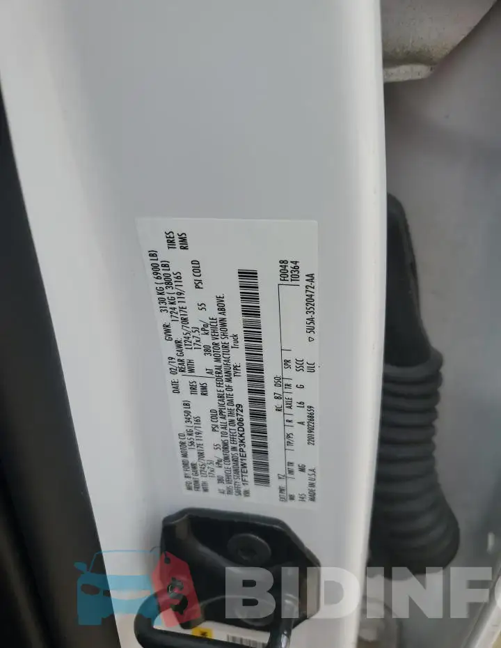 1FTEW1EP3KKD06729 Photo# 12