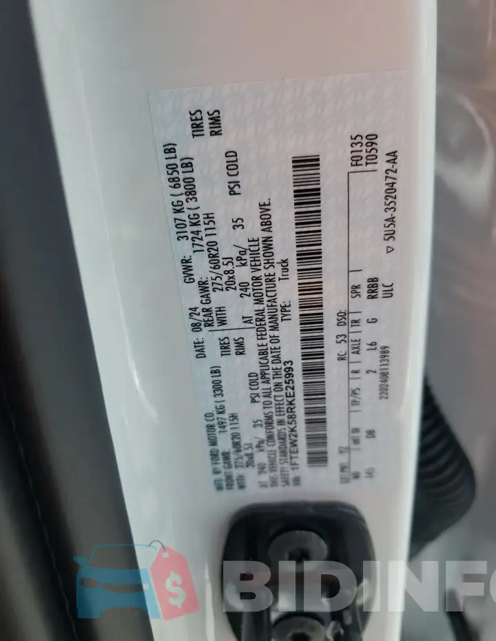 1FTEW2K58RKE25993 Photo# 13