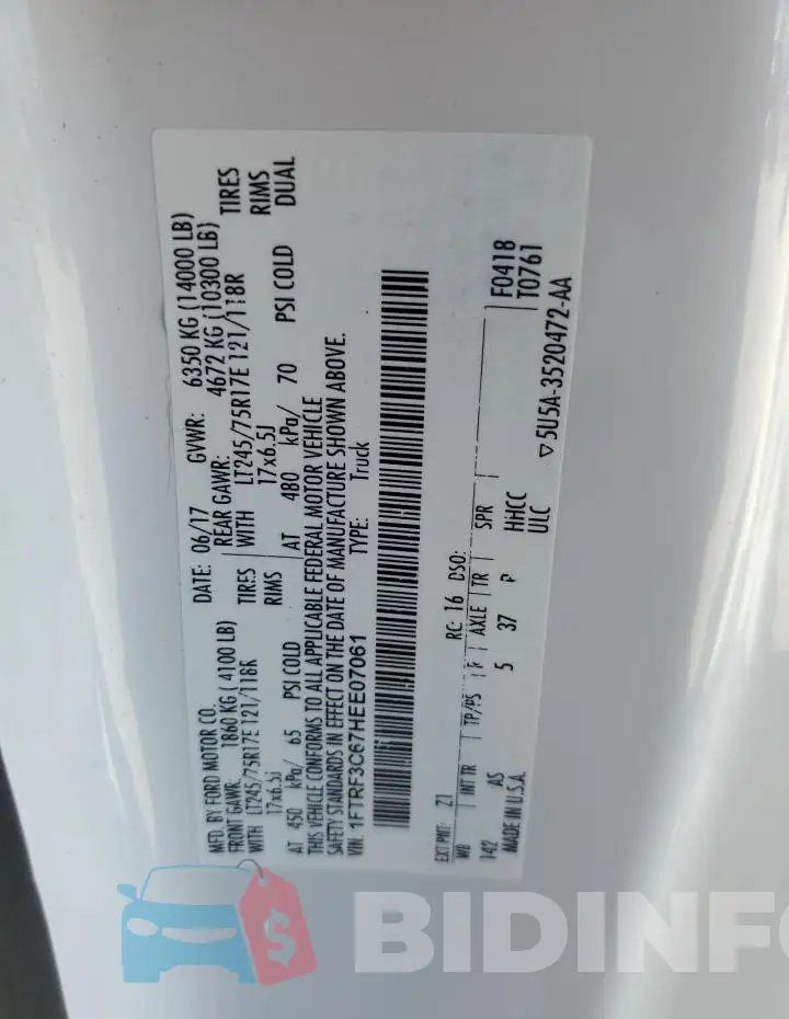 1FTRF3C67HEE07061 Photo# 13