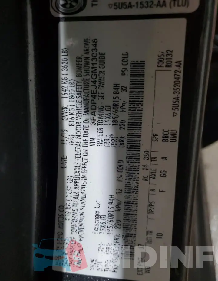 3FADP4EJ4GM130348 Photo# 12