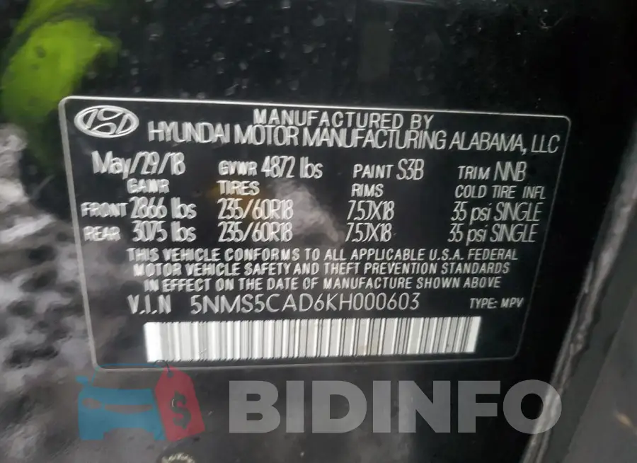 5NMS5CAD6KH000603 Photo# 13
