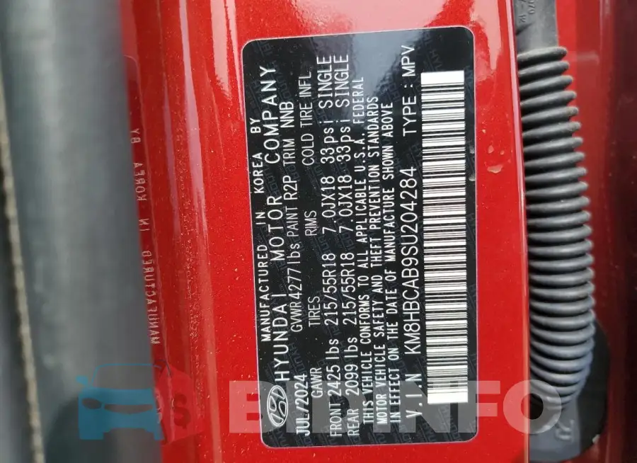 KM8HBCAB9SU204284 Photo# 13