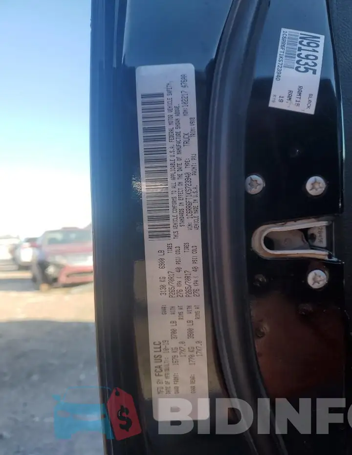1C6RR6FT1KS723940 Photo# 12