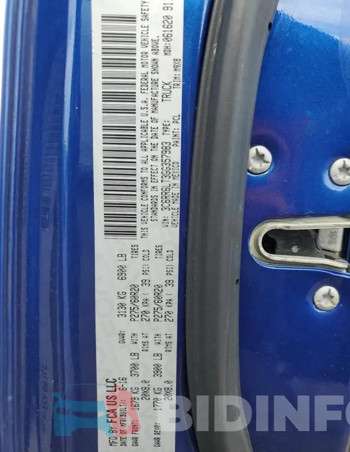 3C6RR6LT3GG357983 Photo# 13