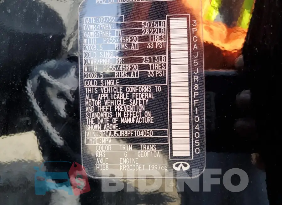 3PCAJ5JR8PF104050 Photo# 13