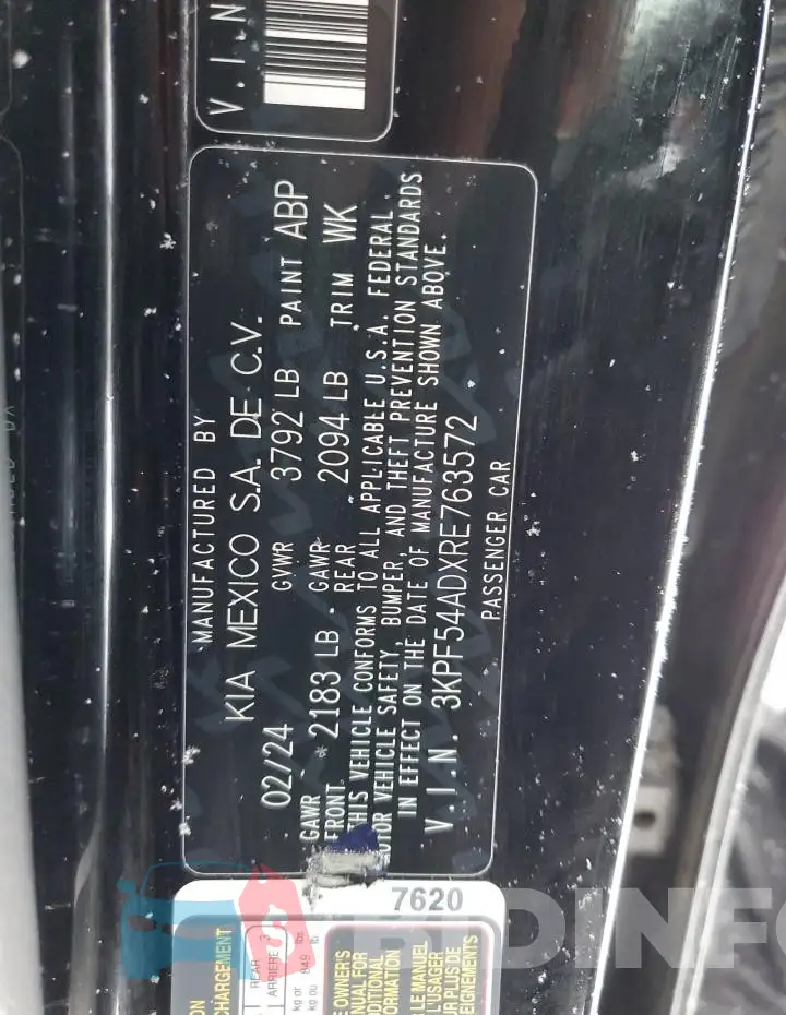 3KPF54ADXRE763572 Photo# 13