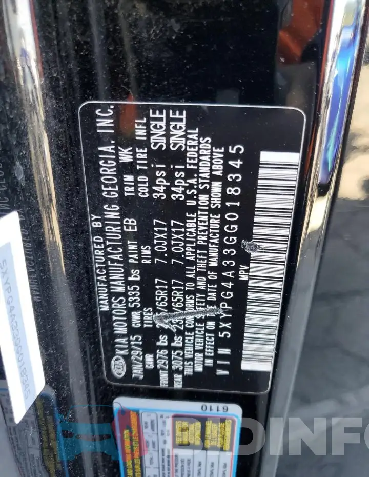 5XYPG4A33GG018345 Photo# 14