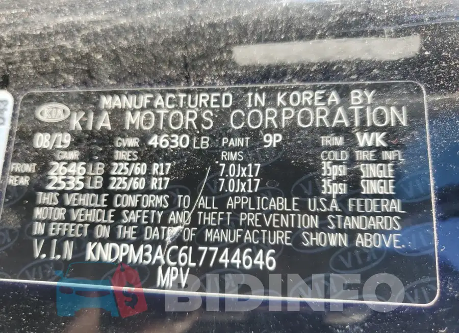 KNDPM3AC6L7744646 Photo# 13