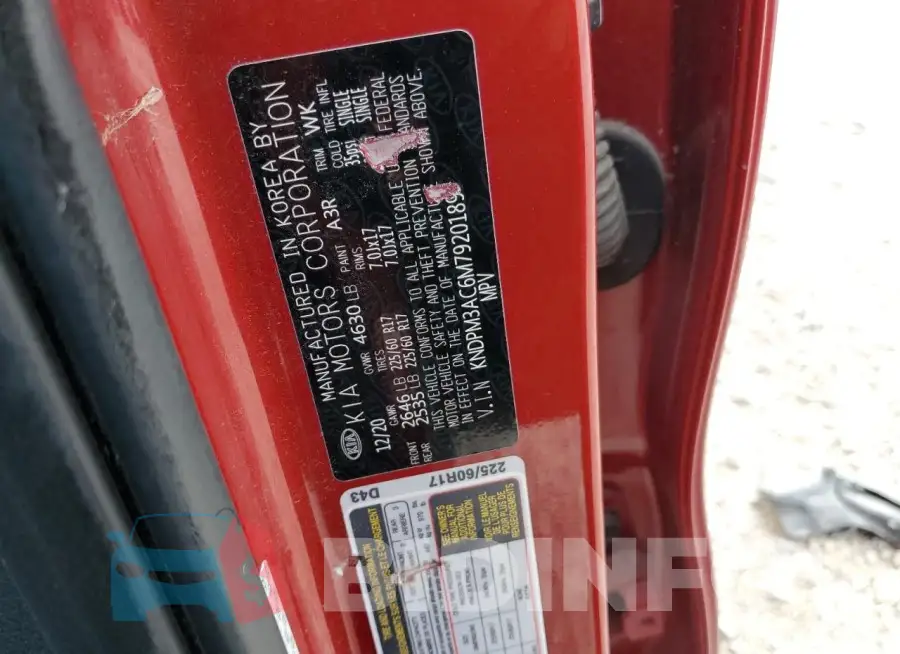 KNDPM3AC6M7920189 Photo# 13