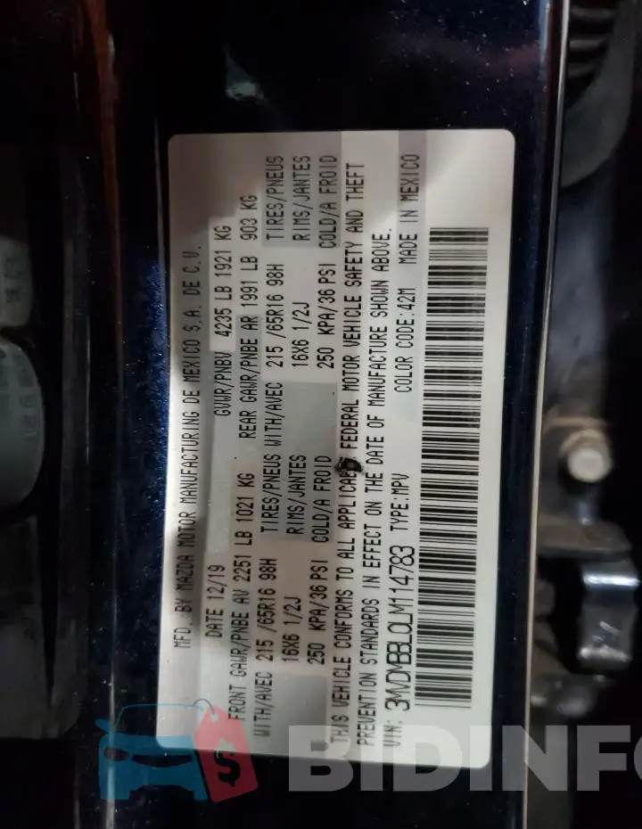 3MVDMBBL0LM114783 Photo# 13