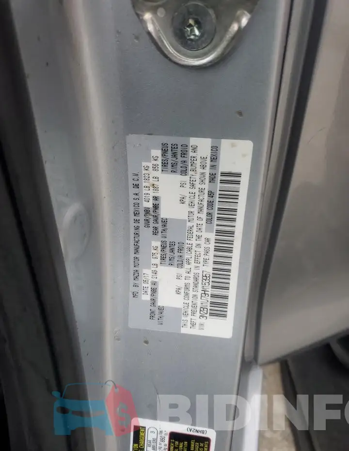 3MZBN1U79HM153957 Photo# 12