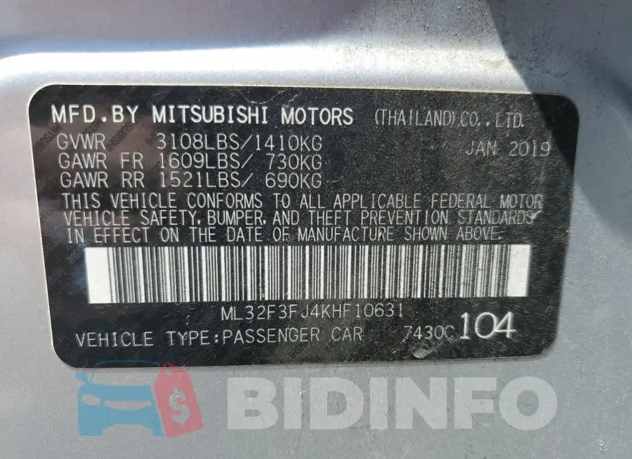 ML32F3FJ4KHF10631 Photo# 12
