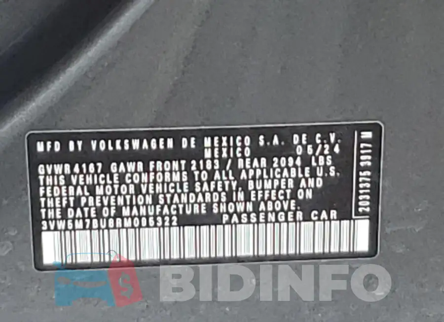 3VW5M7BU8RM095322 Photo# 13