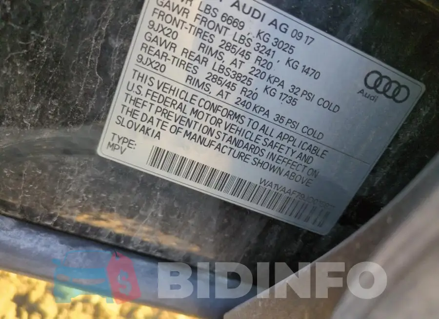WA1VAAF79JD015811 Photo# 13