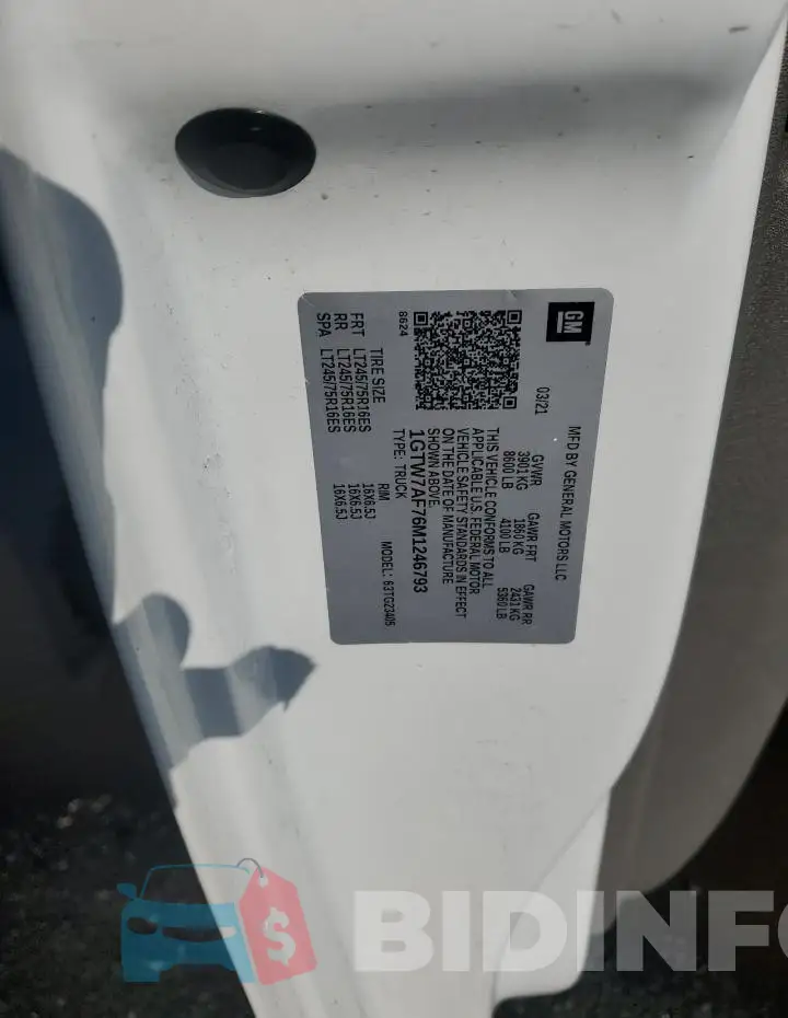 1GTW7AF76M1246793 Photo# 12