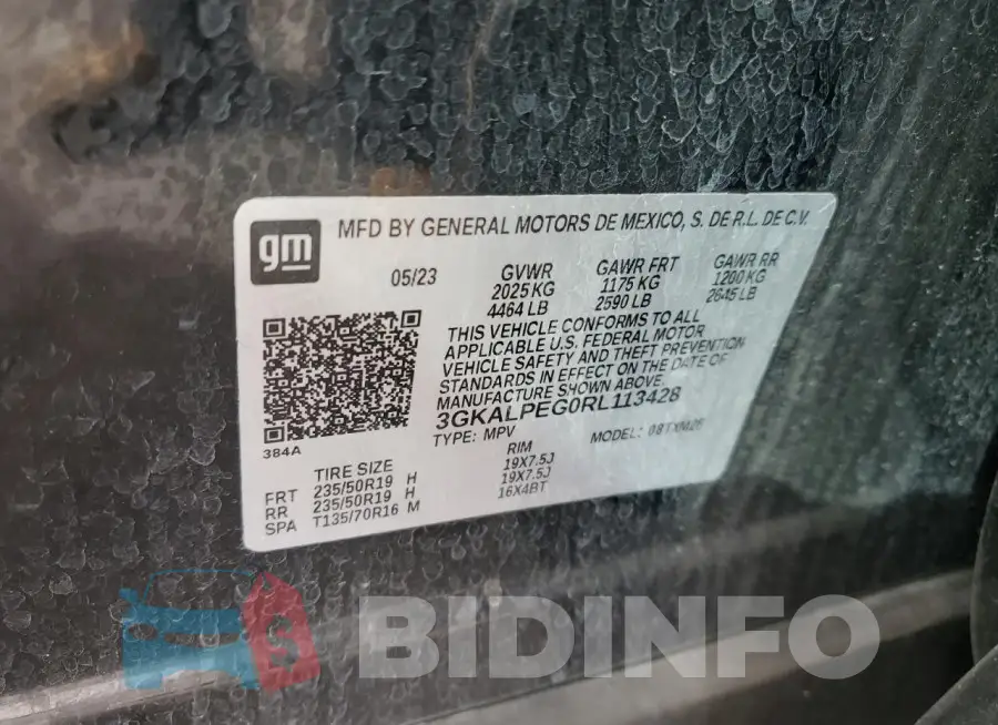 3GKALPEG0RL113428 Photo# 13