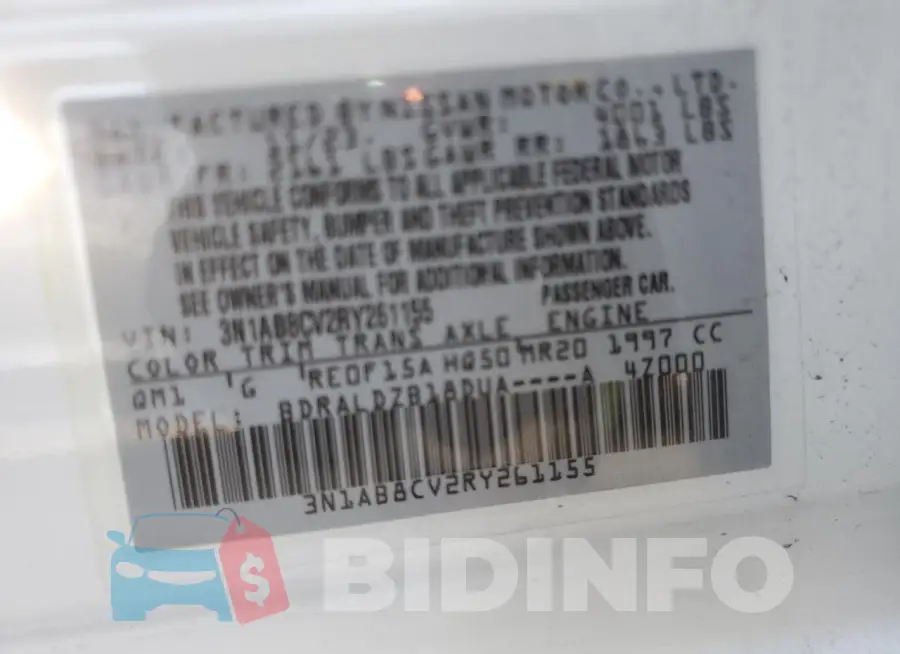3N1AB8CV2RY261155 Photo# 12