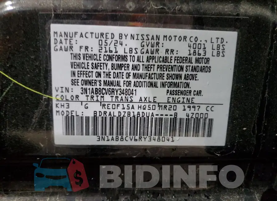 3N1AB8CV6RY348041 Photo# 12