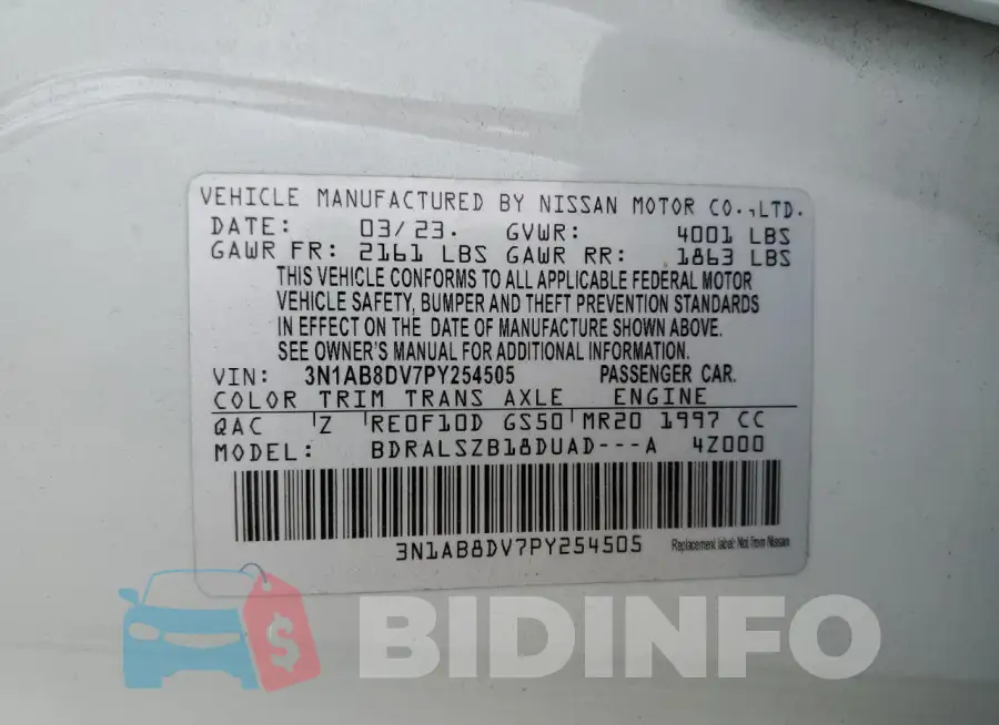 3N1AB8DV7PY254505 Photo# 13