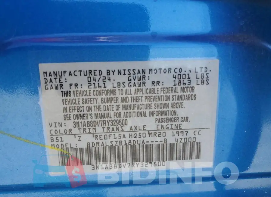 3N1AB8DV7RY329500 Photo# 13