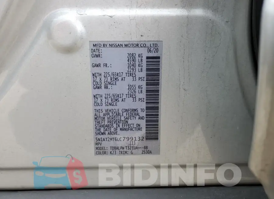 5N1AT2MT6LC799132 Photo# 13
