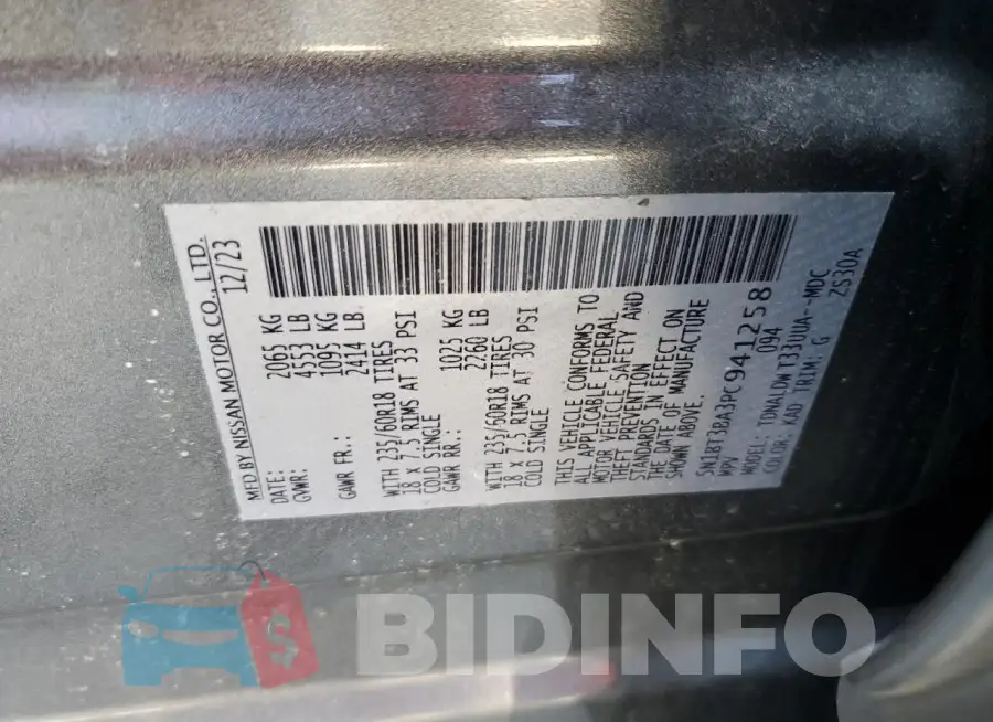 5N1BT3BA3PC941258 Photo# 14