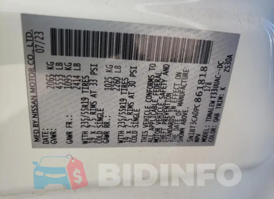 5N1BT3CA0PC861818 Photo# 14