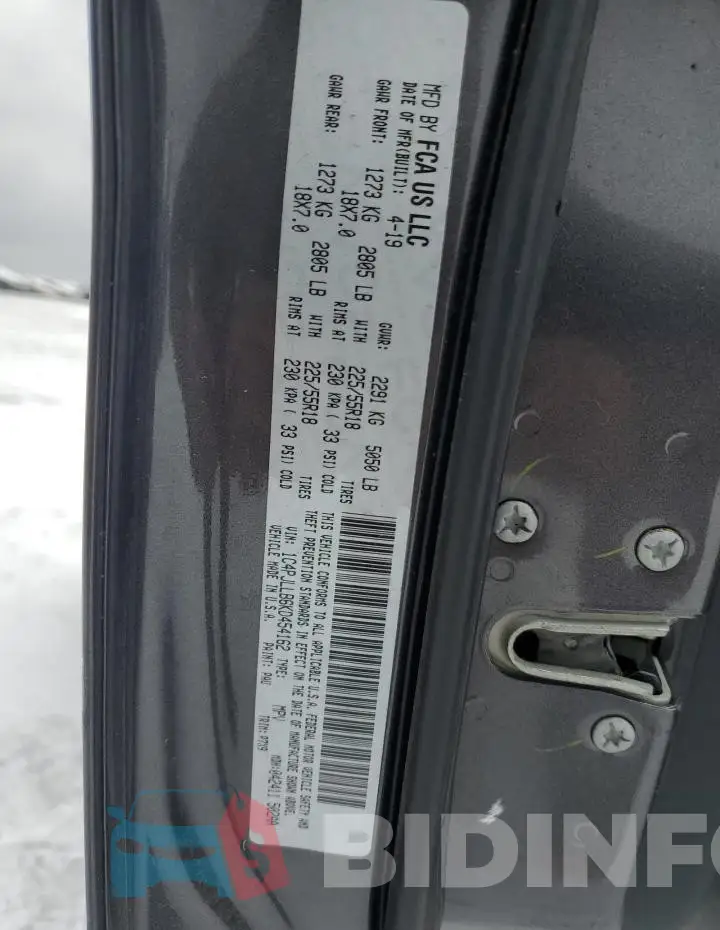 1C4PJLLB6KD454162 Photo# 13
