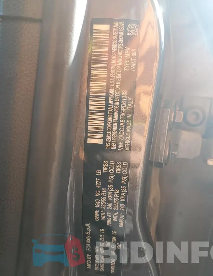 ZACCJABT8GPD61388 Photo# 13