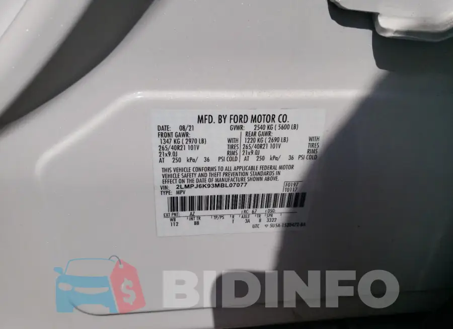 2LMPJ6K93MBL07077 Photo# 14