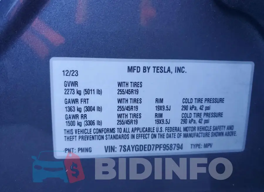 7SAYGDED7PF958794 Photo# 13