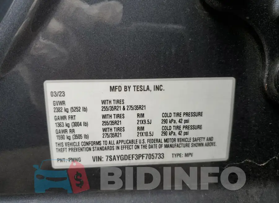 7SAYGDEF3PF705733 Photo# 12