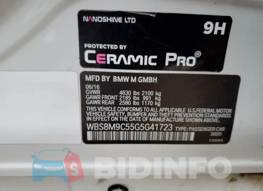 WBS8M9C55G5G41723 Photo# 12